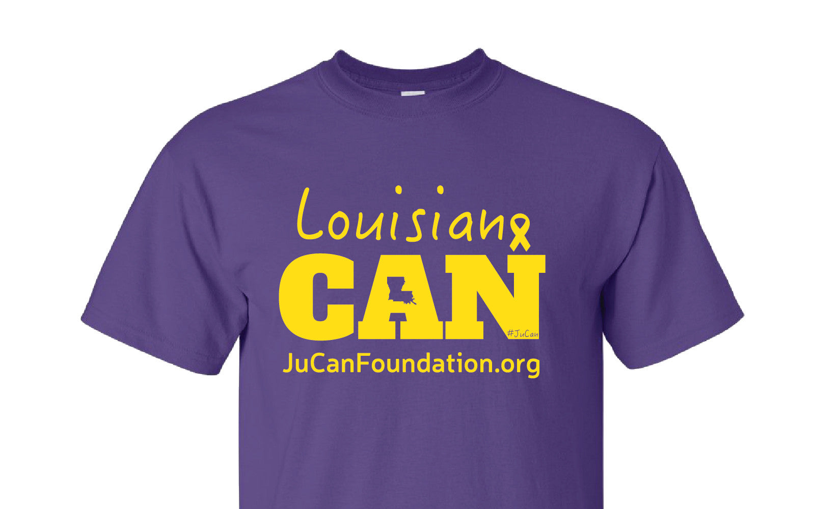 Louisiana Can - Purple T-shirt Short Sleeve - Shop JuCan